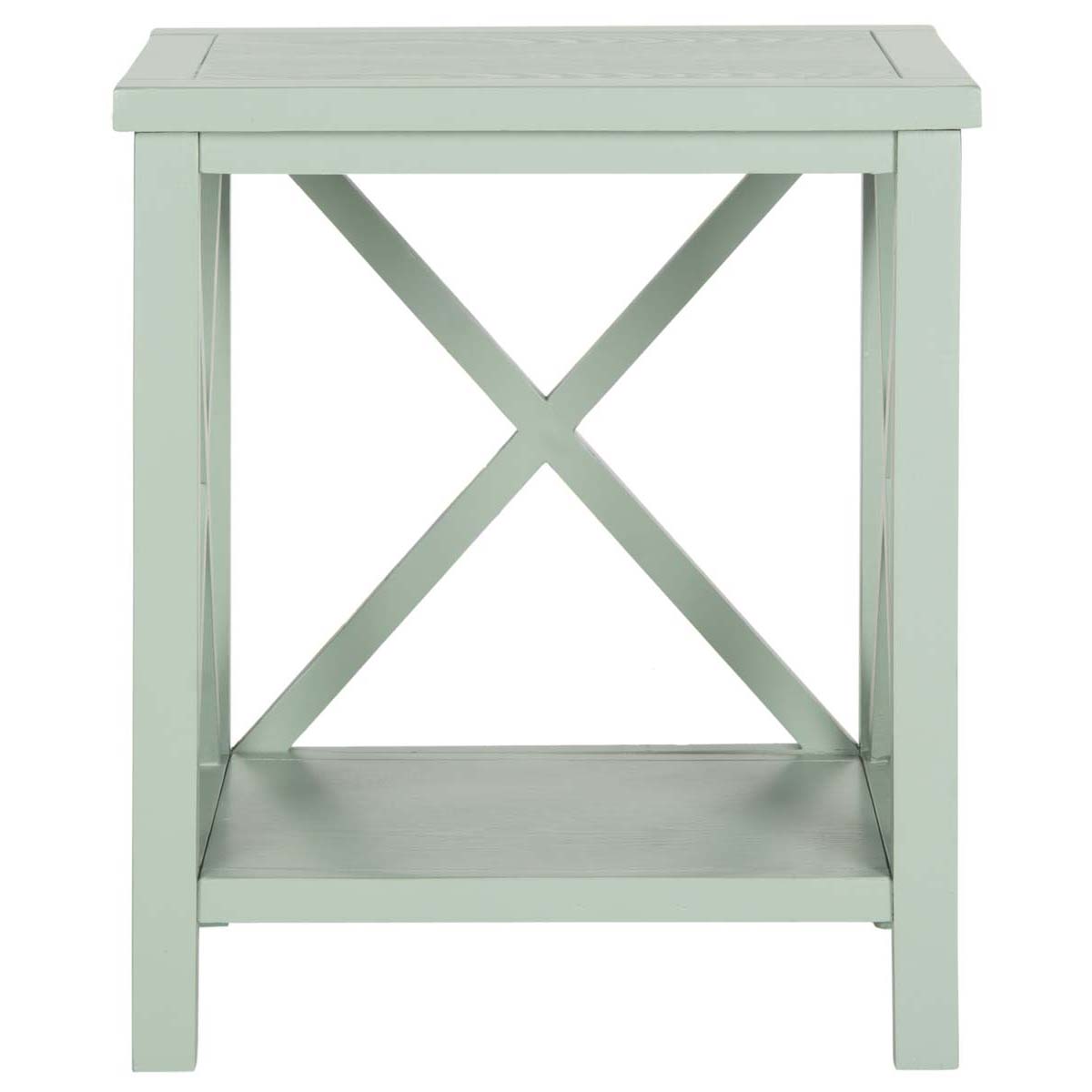Safavieh Candence Cross Back End Table , AMH6523 - Dusty Green