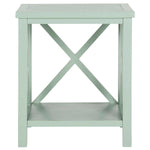 Safavieh Candence Cross Back End Table , AMH6523 - Dusty Green
