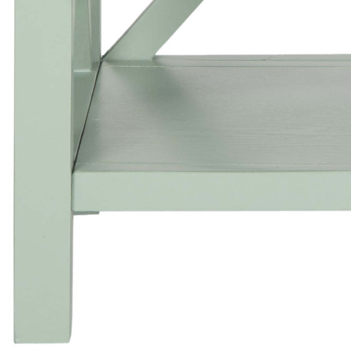 Safavieh Candence Cross Back End Table , AMH6523 - Dusty Green