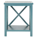 Safavieh Candence Cross Back End Table , AMH6523 - Teal