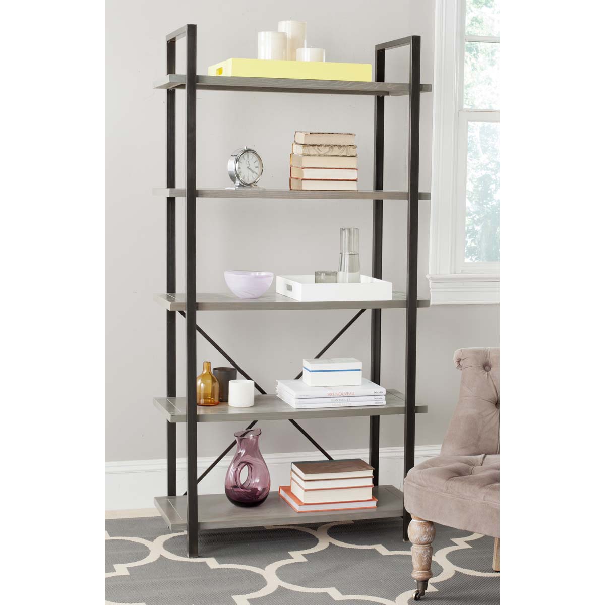 Safavieh Chantel 5 Tier Etagere , AMH6560 - Ash Grey