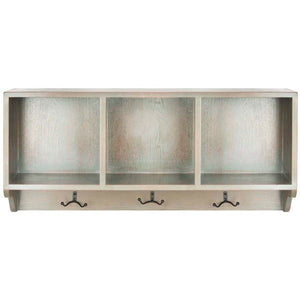 Safavieh Alice Wall Shelf With Storage Compartments , AMH6566