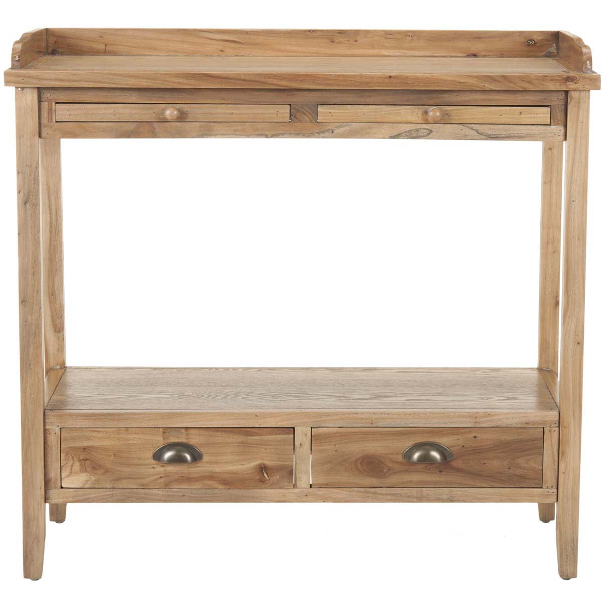 Safavieh Peter Console With Storage Drawers , AMH6571 - Weathered Oak