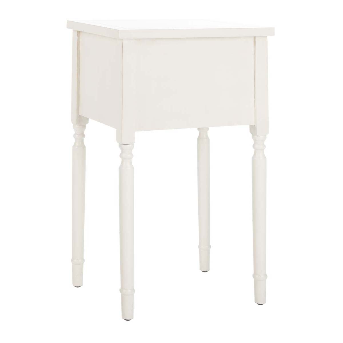 Safavieh Marilyn End Table With Storage Drawers , AMH6575 - White Birch