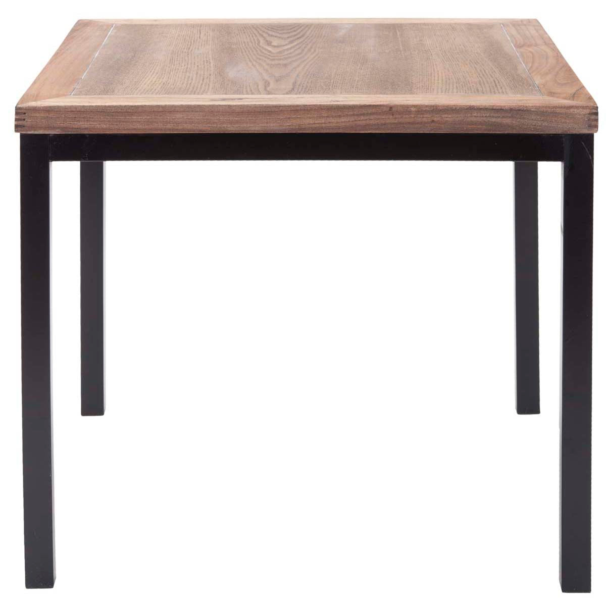 Safavieh Dennis Wood Top Side Table , AMH6587 - Weathered Oak