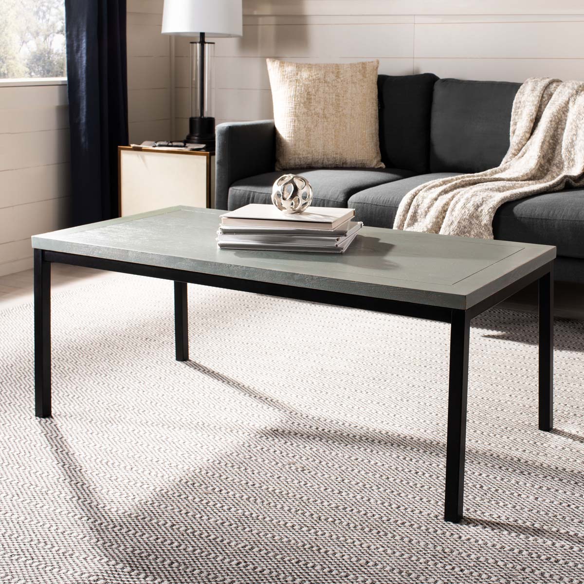 Safavieh Dennis Coffee Table , AMH6588 - Ash Grey