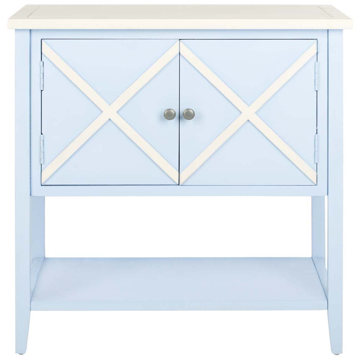 Safavieh Polly Sideboard , AMH6599 - Light Blue/ White