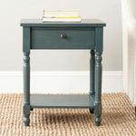 Safavieh Tami Nightstand With Storage Drawer , AMH6604 - Dark Teal