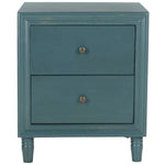 Safavieh Blaise Nightstand With Storage Drawers , AMH6605 - Dark Teal