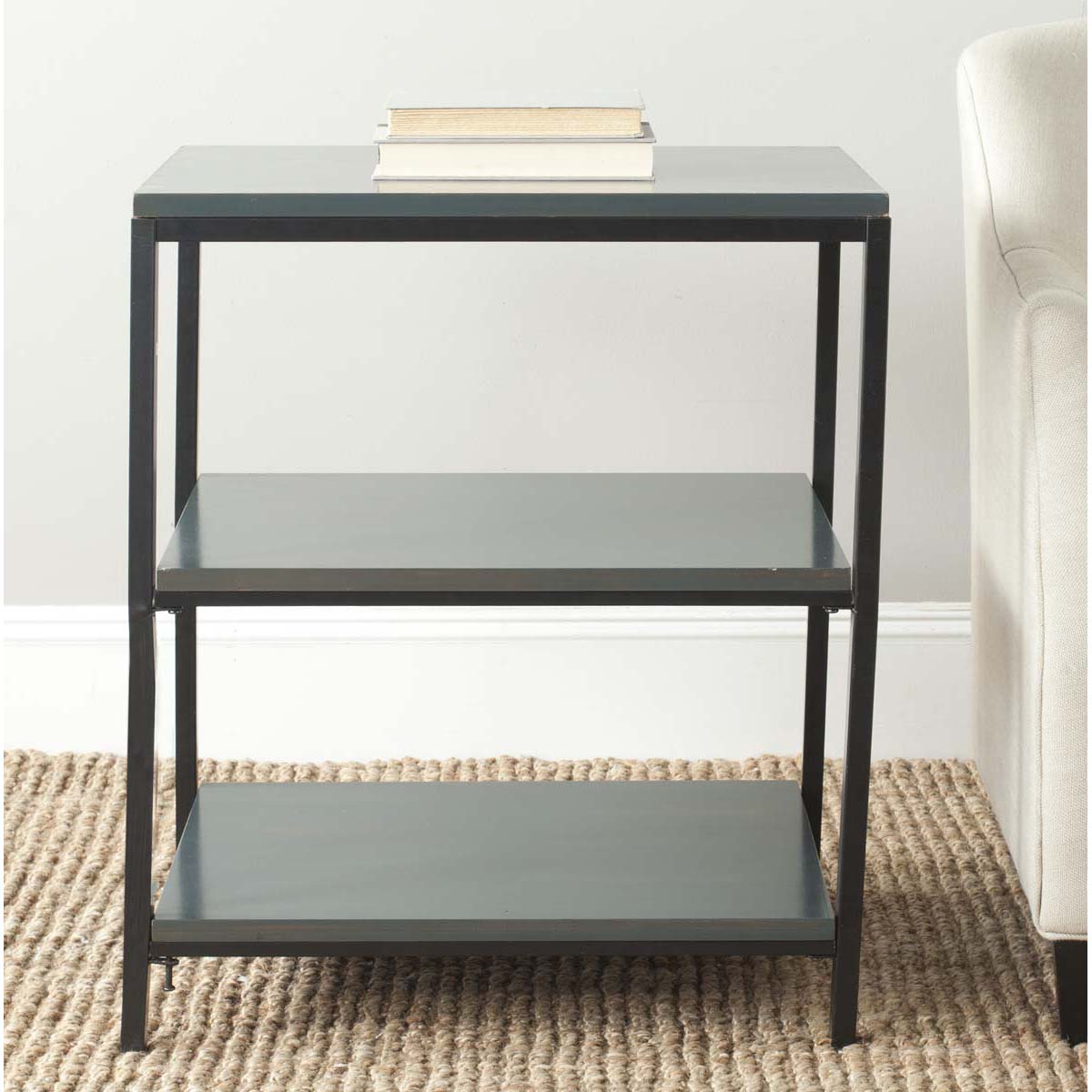 Safavieh Zeke 3 Tier Shelf Unit , AMH6614 - Dark Teal