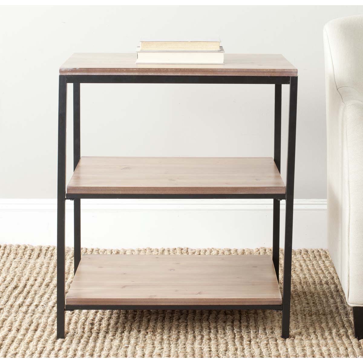 Safavieh Zeke 3 Tier Shelf Unit , AMH6614 - Honey Natural