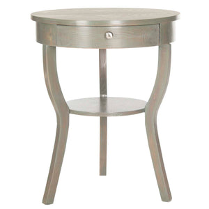 Safavieh Kendra Round Pedestal End Table W/ Drawer , AMH6620