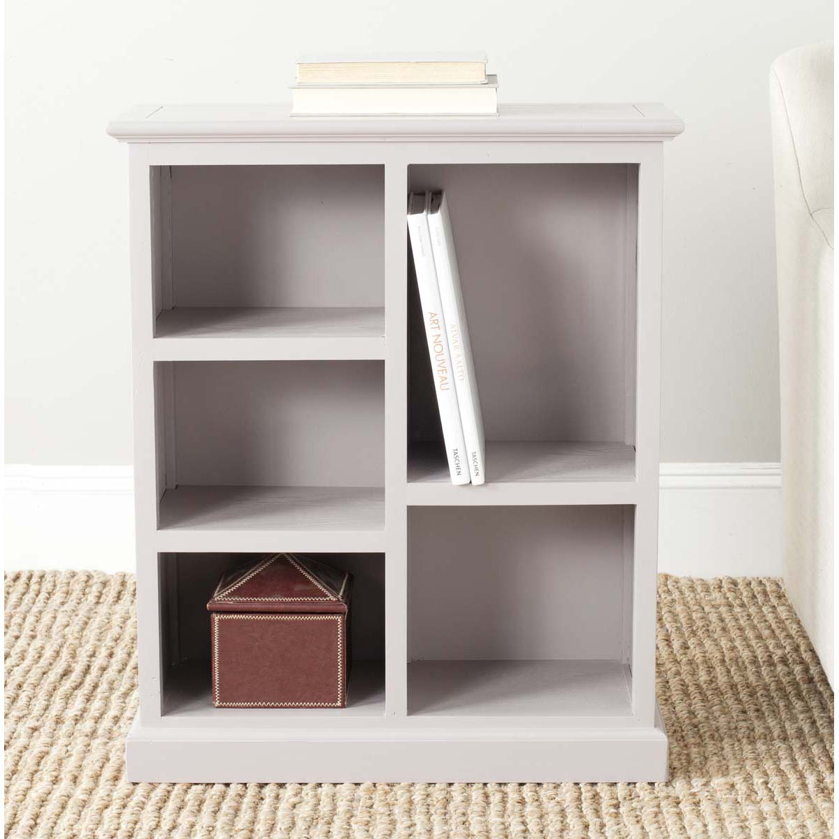 Safavieh Maralah Bookcase , AMH6634 - Grey Mauve