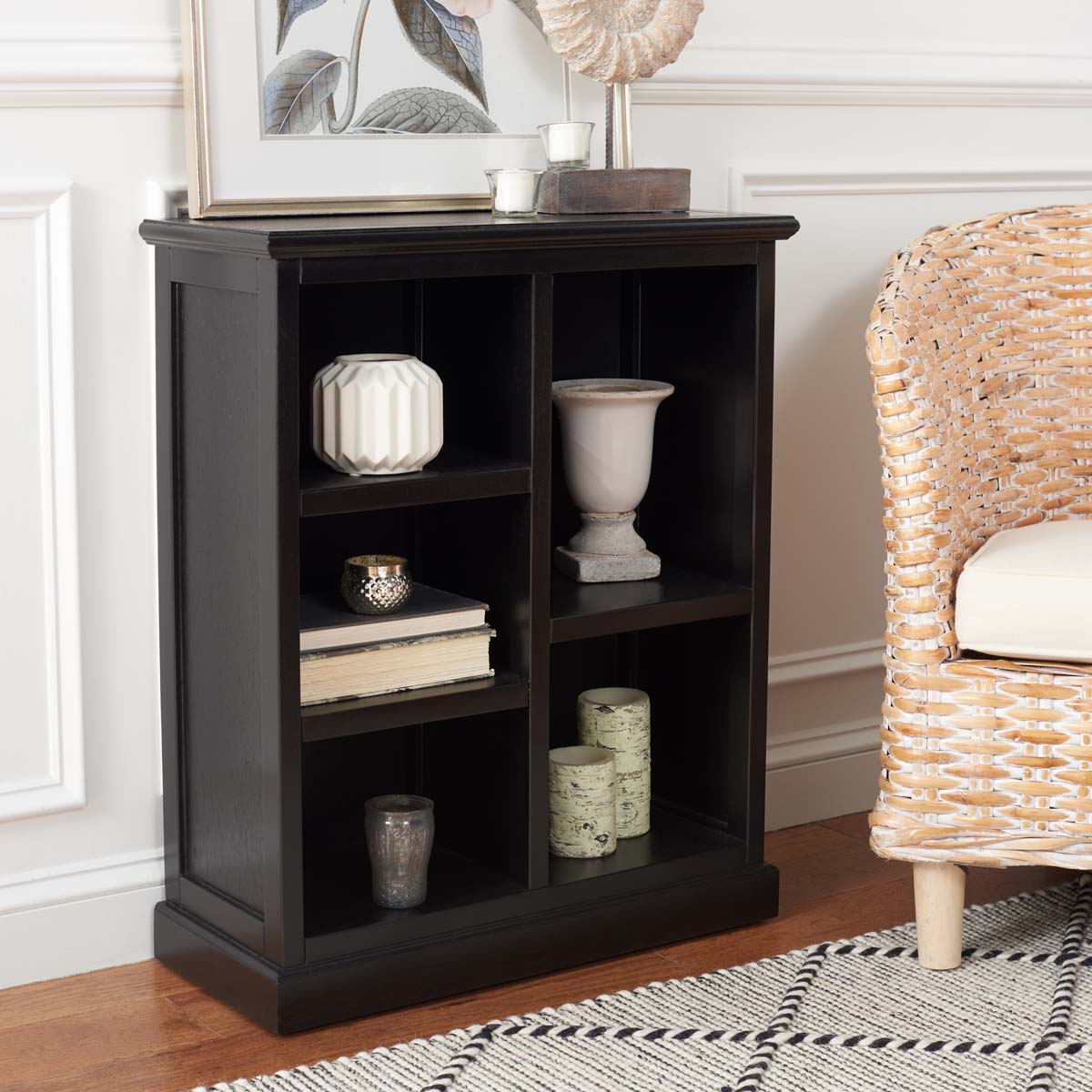 Safavieh Maralah Bookcase , AMH6634 - Black