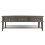 Safavieh Manelin Coffee Table With Storage Drawers , AMH6642 - Ash Grey