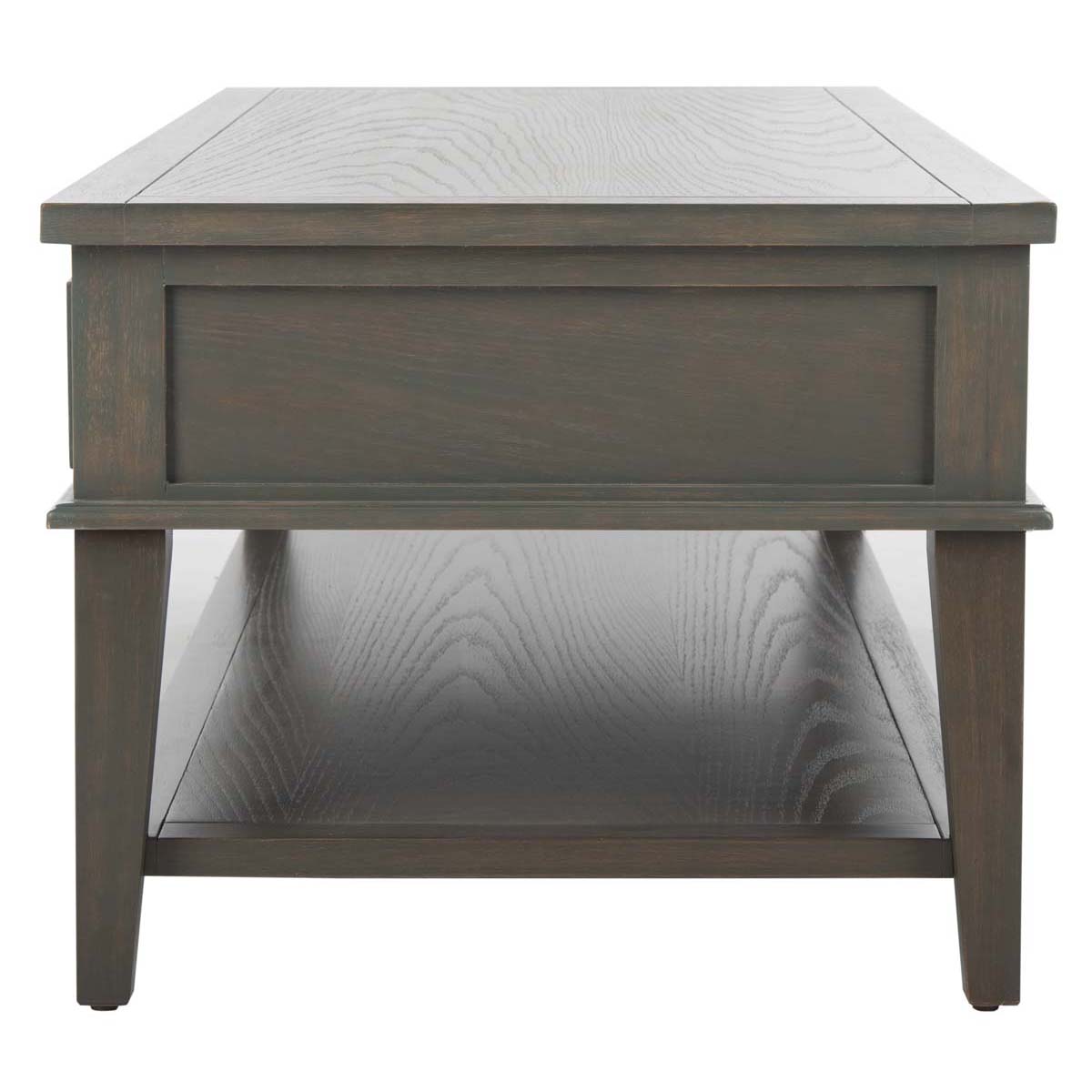 Safavieh Manelin Coffee Table With Storage Drawers , AMH6642 - Ash Grey