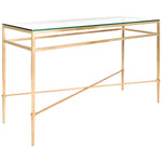 Safavieh Couture Baumgarten Glass Console Table - Gold / Glass