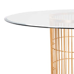 Safavieh Couture Noore 54 Gold Leaf Glass Dining Table