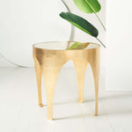 Safavieh Couture Lillia Gold Leaf Accent Table
