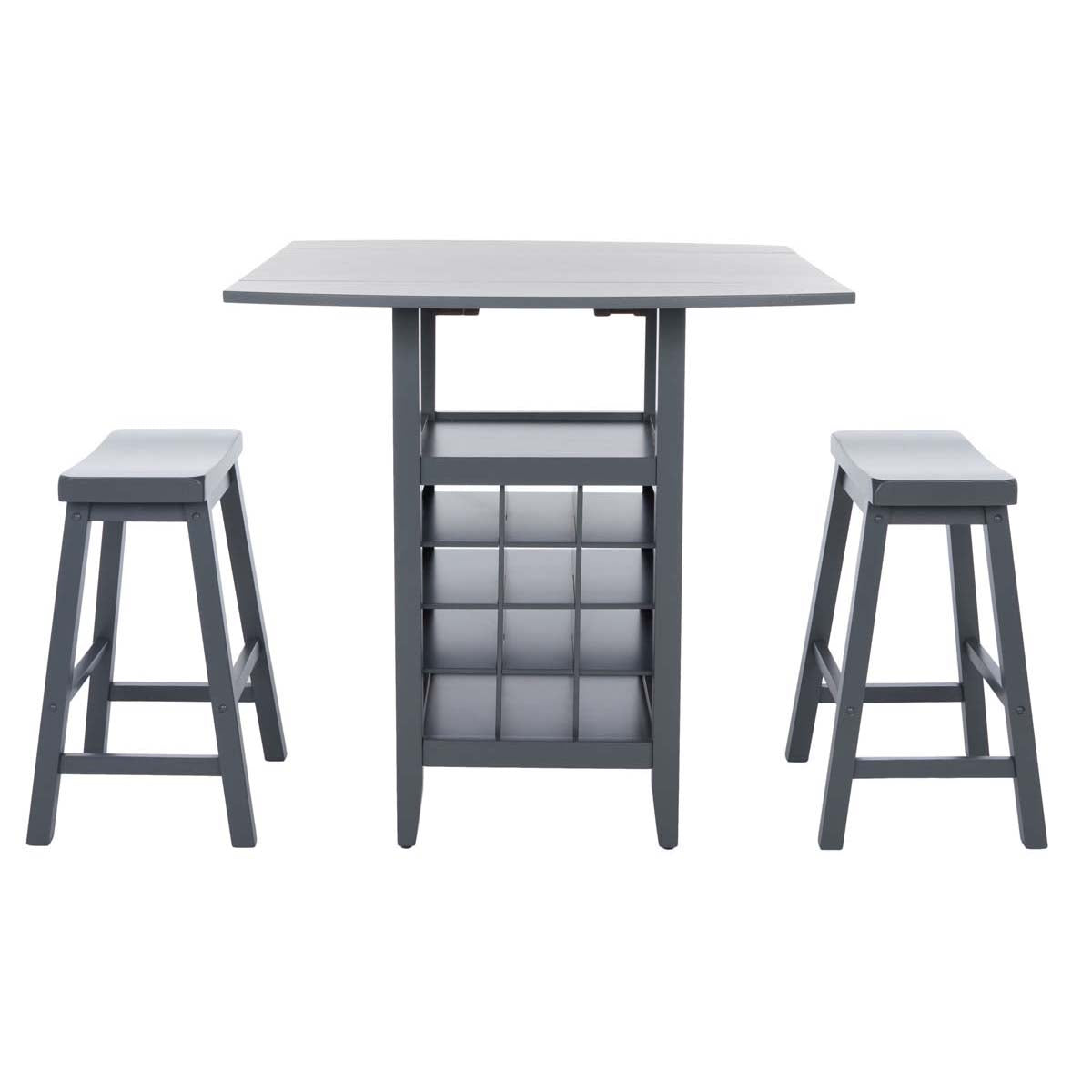 Safavieh  Emeric 3 Pc Set Drop Leaf Pub Table, AMH8504 - Grey