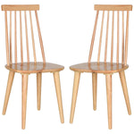 Safavieh Burris 17''H Spindle Side Chair (Set of 2), AMH8511 - Natural