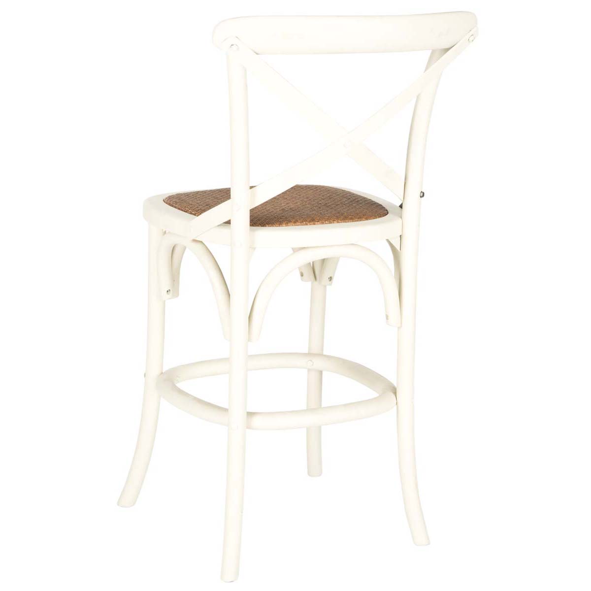 Safavieh Franklin X Back Counter Stool , AMH9504 - Antique White