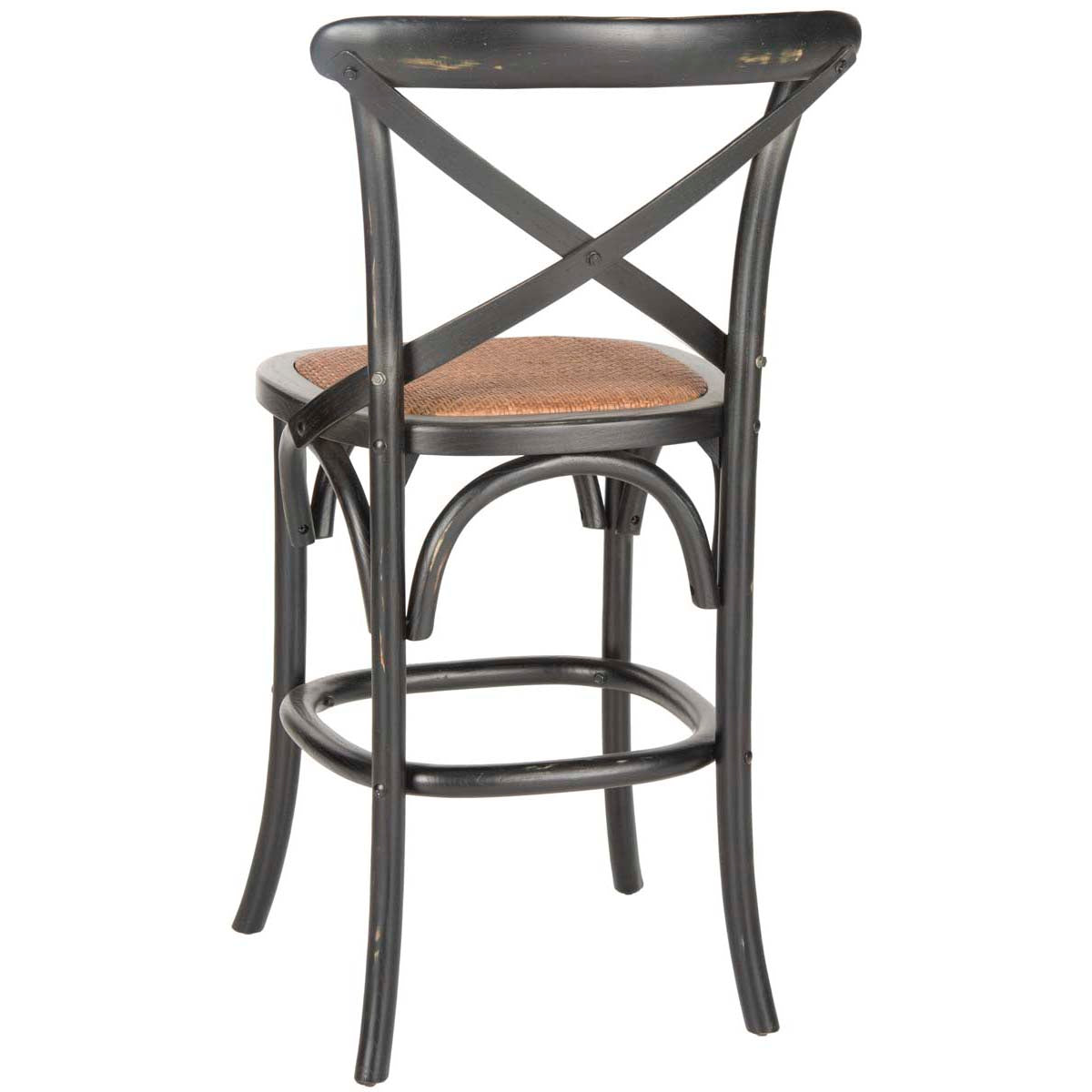 Safavieh Franklin X Back Counter Stool , AMH9504 - Black