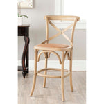 Safavieh Franklin X Back Counter Stool , AMH9504 - Weathered Oak