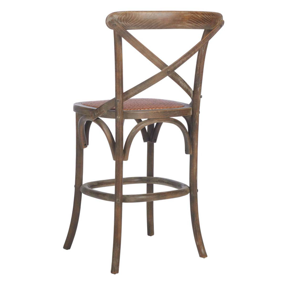 Safavieh Franklin X Back Counter Stool , AMH9504 - Weathered Grey