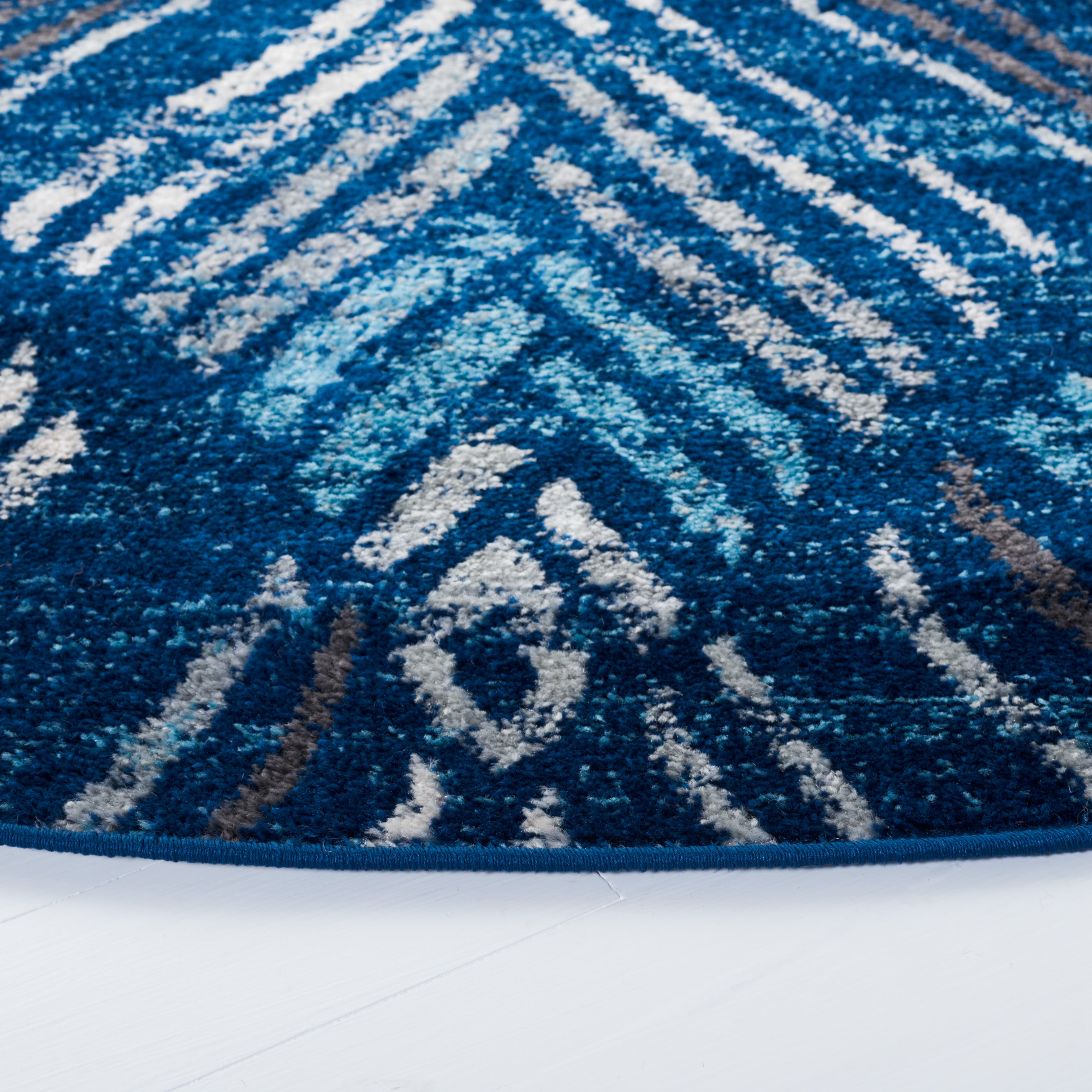 Safavieh Amsterdam 110 Rug, AMS110 - Navy / Aqua