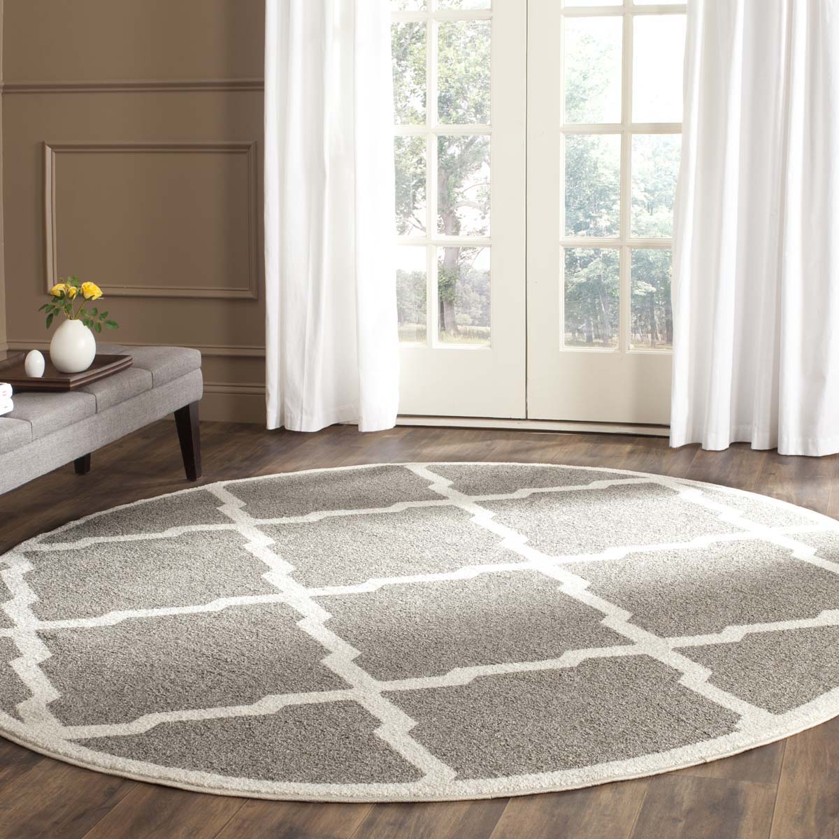 Safavieh Amherst 421 Rug, AMT421 - Dark Grey / Beige