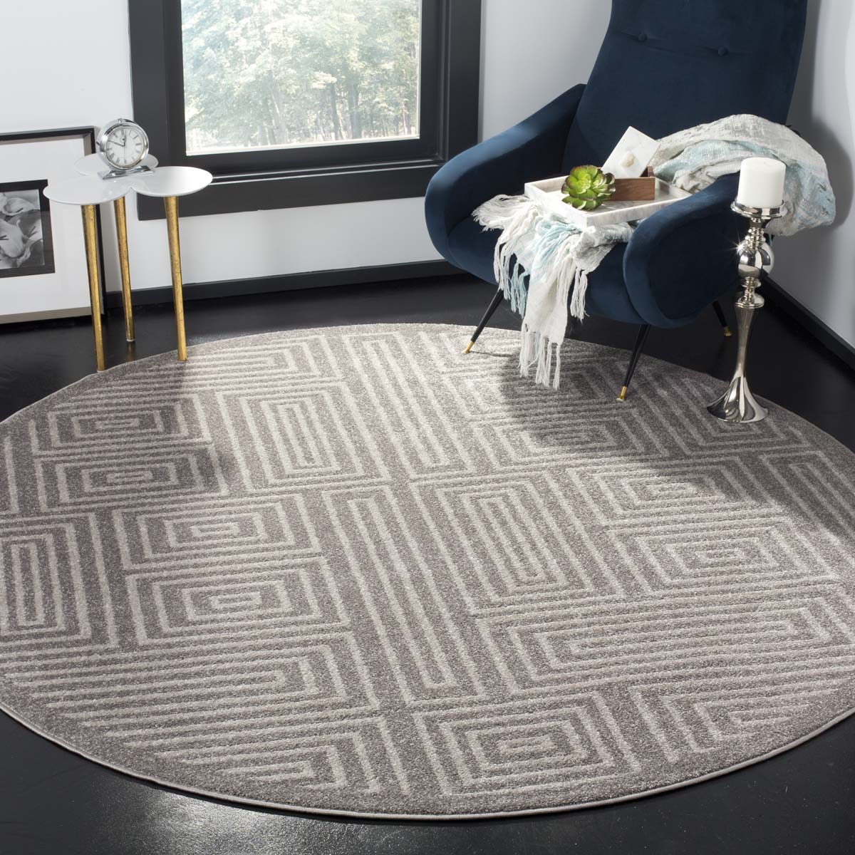 Safavieh Amherst 430 Rug, AMT430 - Grey / Ivory