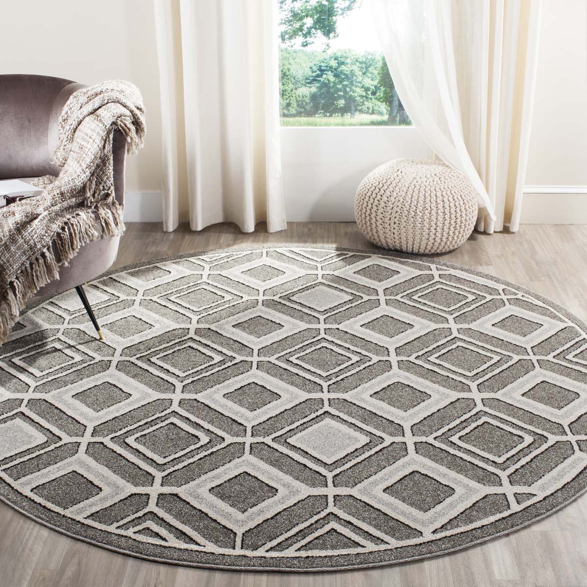 Safavieh Amherst 433 Rug, AMT433 - Grey / Light Grey