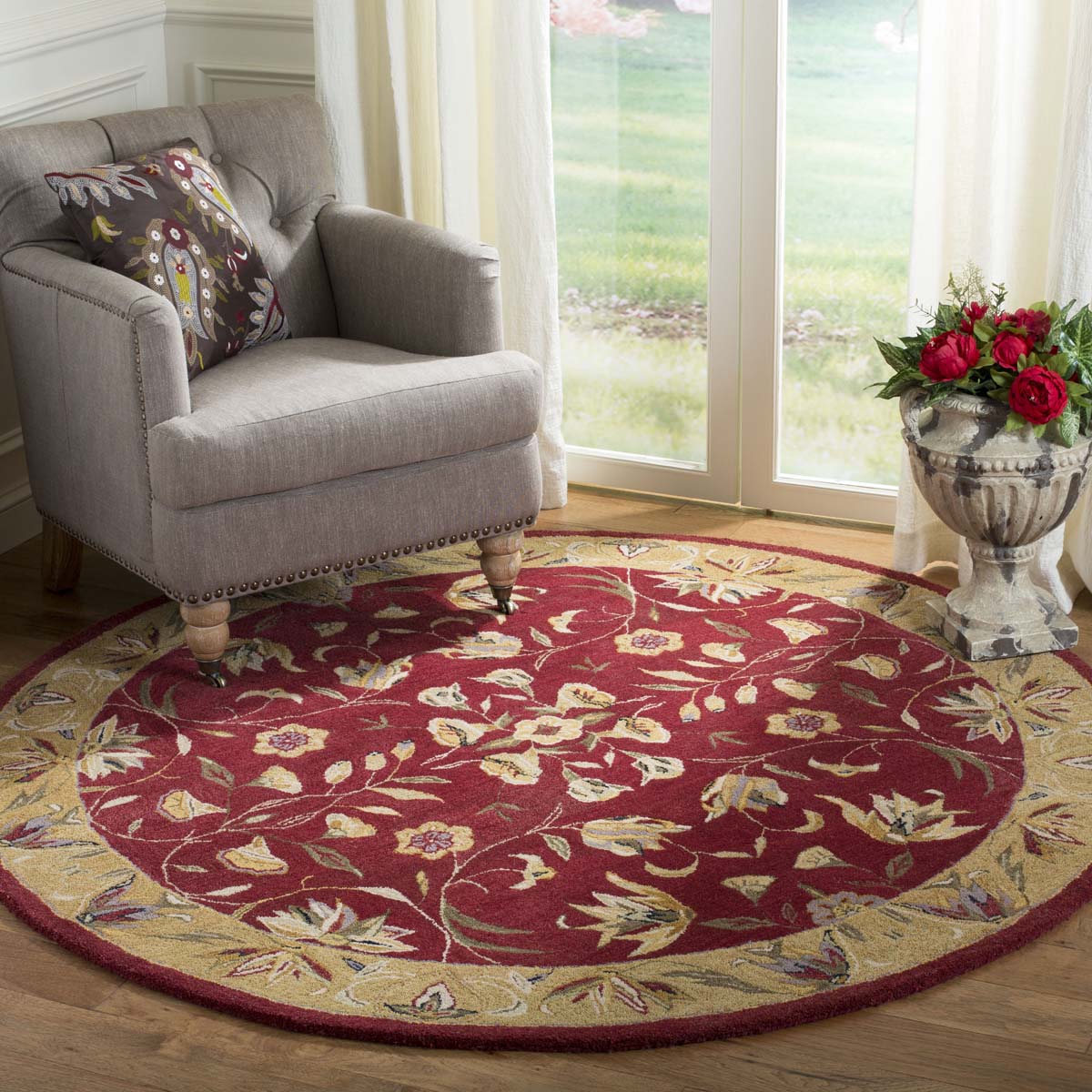 Safavieh Anatolia 26A Rug, AN526A - Burgundy / Gold