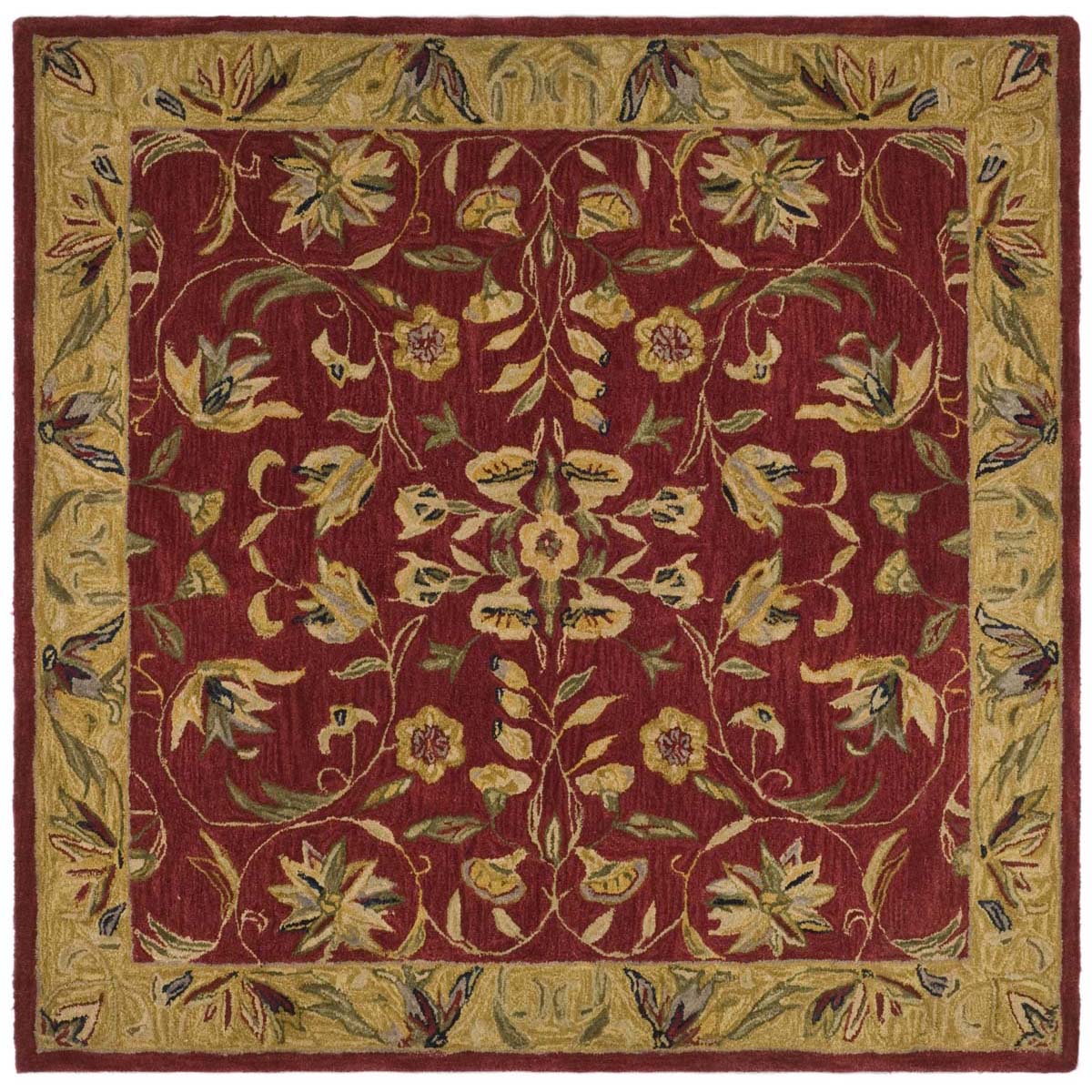 Safavieh Anatolia 26A Rug, AN526A - Burgundy / Gold