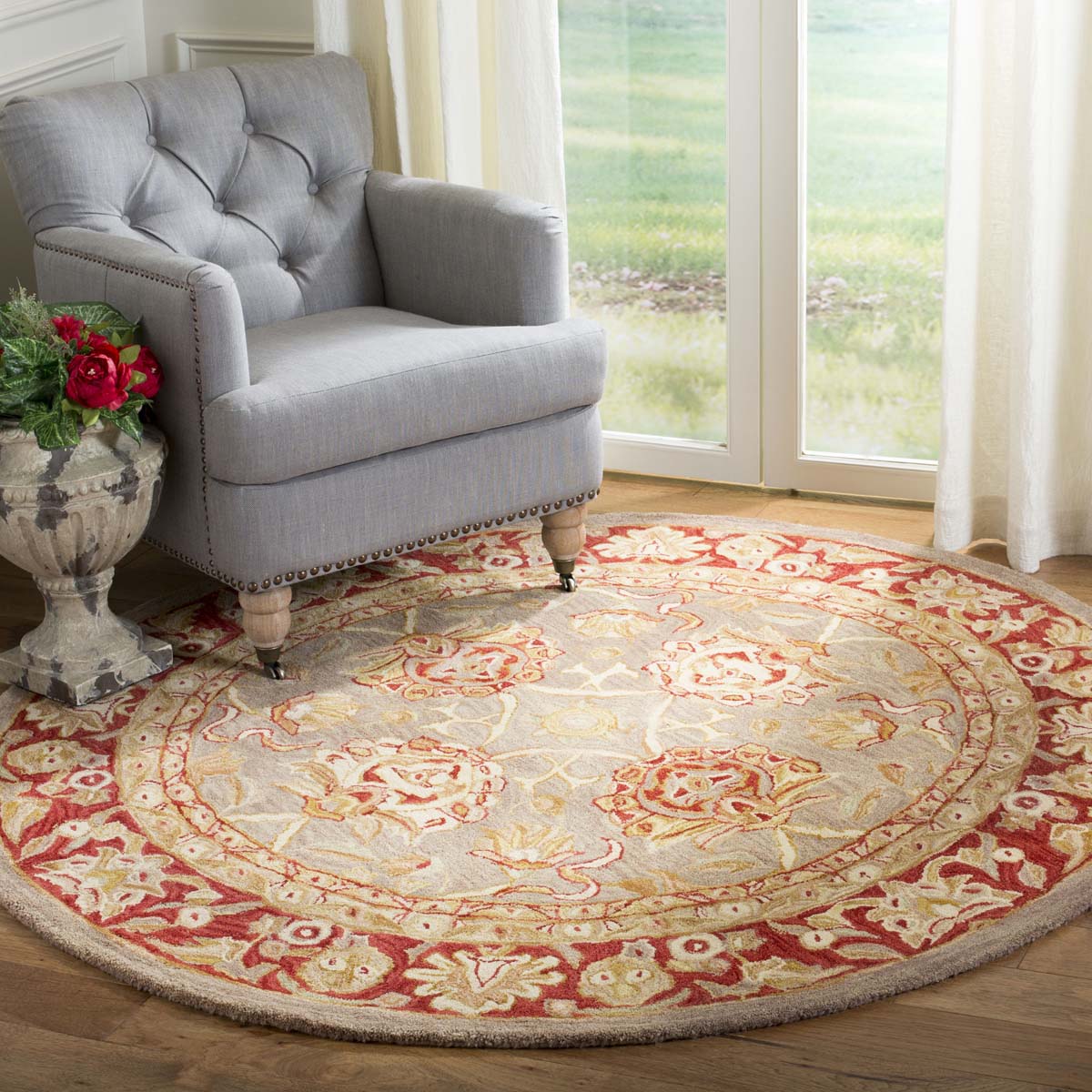 Safavieh Anatolia 29A Rug, AN529A - Grey / Red