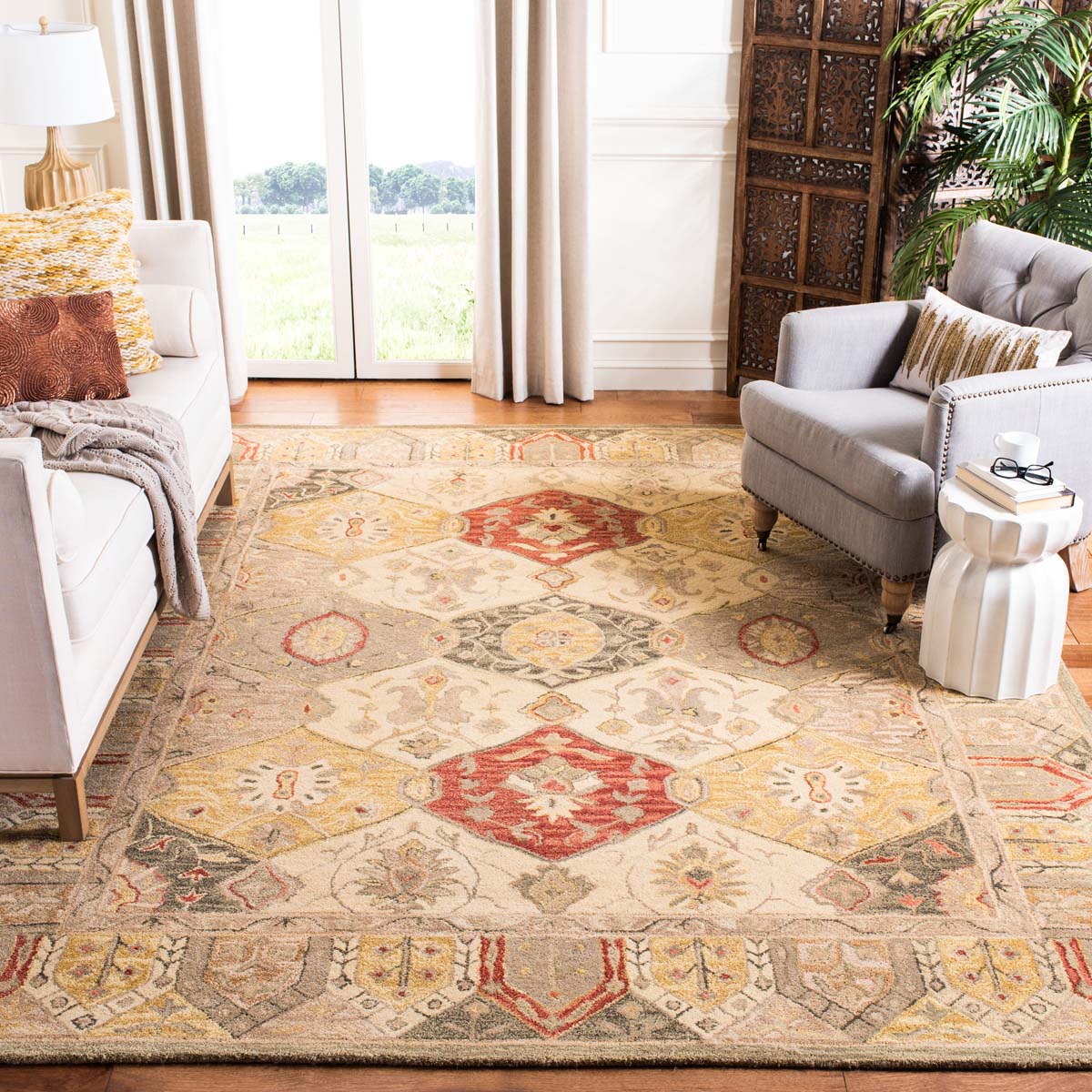 Safavieh Anatolia 30A Rug, AN530A - Beige / Multi
