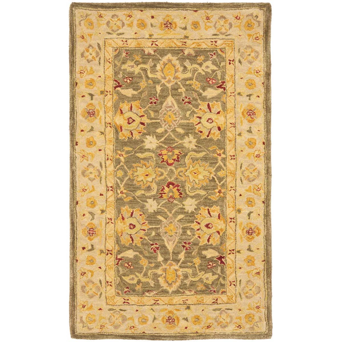 Safavieh Anatolia 53A Rug, AN553A - Olive Grey / Beige