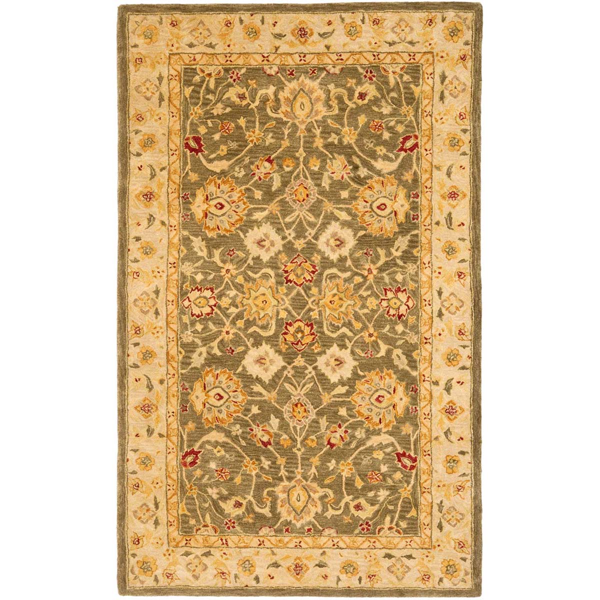 Safavieh Anatolia 53A Rug, AN553A - Olive Grey / Beige