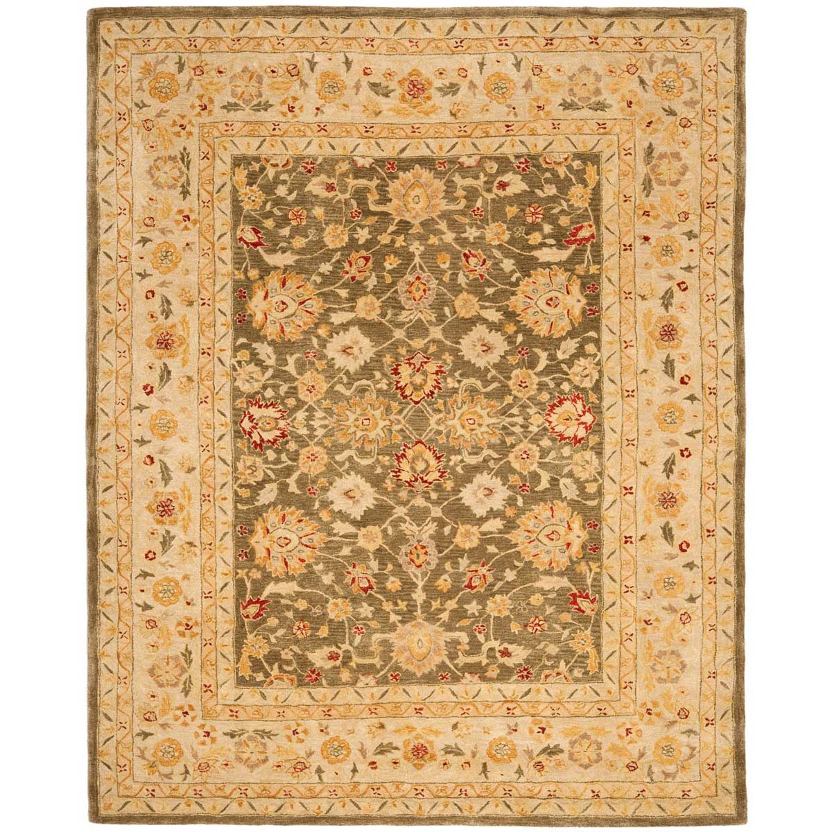 Safavieh Anatolia 53A Rug, AN553A - Olive Grey / Beige