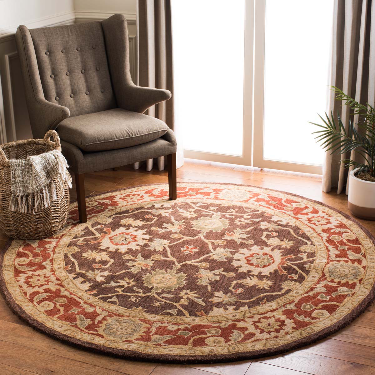 Safavieh Anatolia 54A Rug, AN554A - Olive / Rust