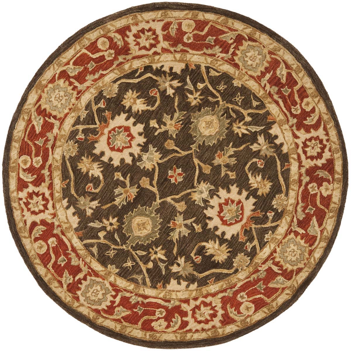 Safavieh Anatolia 54A Rug, AN554A - Olive / Rust