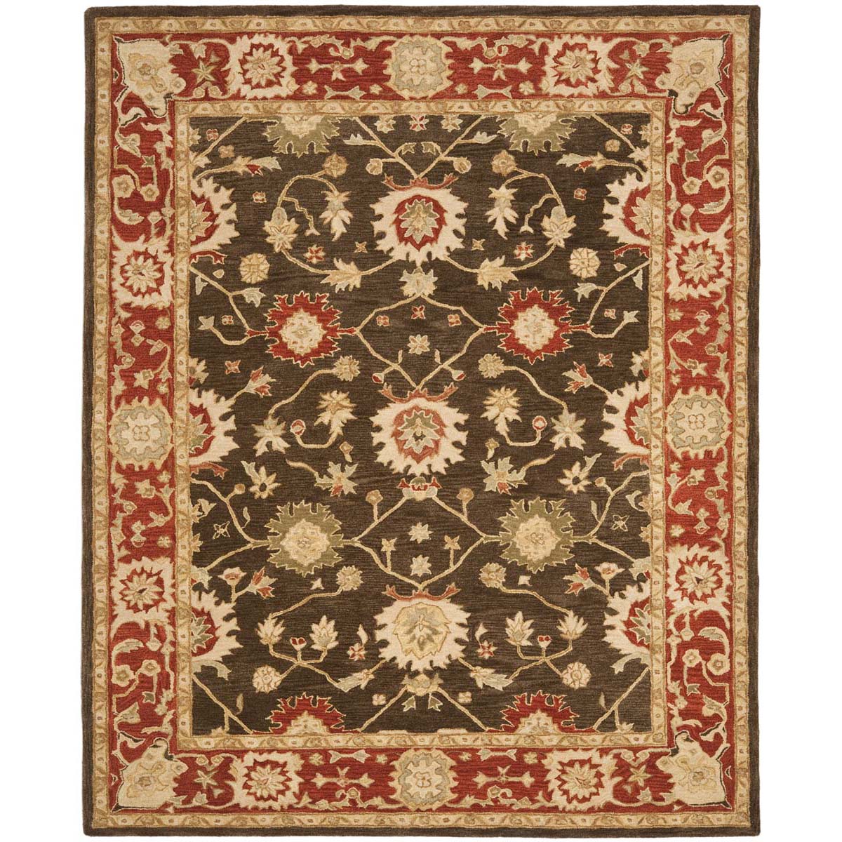 Safavieh Anatolia 54A Rug, AN554A - Olive / Rust