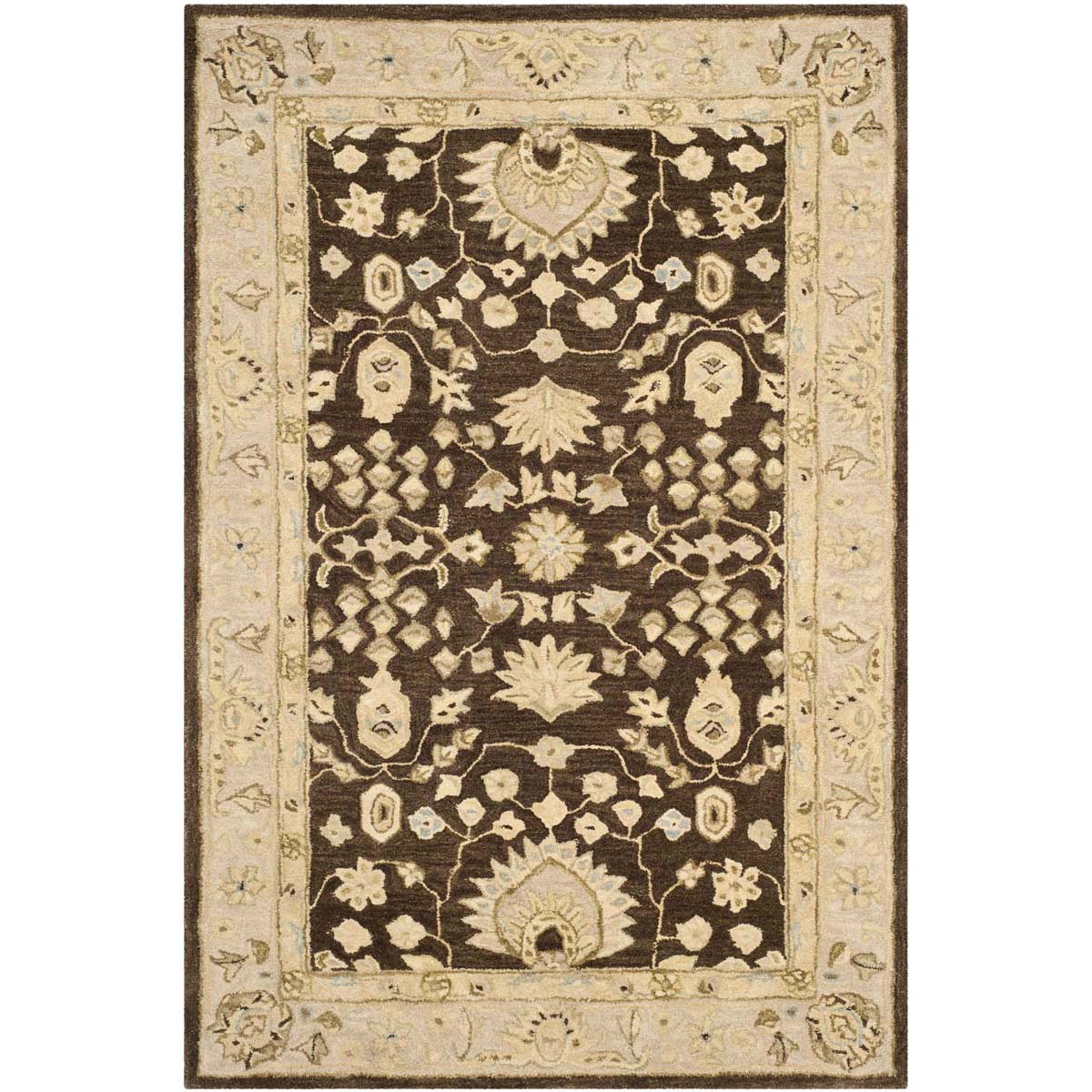 Safavieh Anatolia 64A Rug, AN564A - Chocolate / Ivory