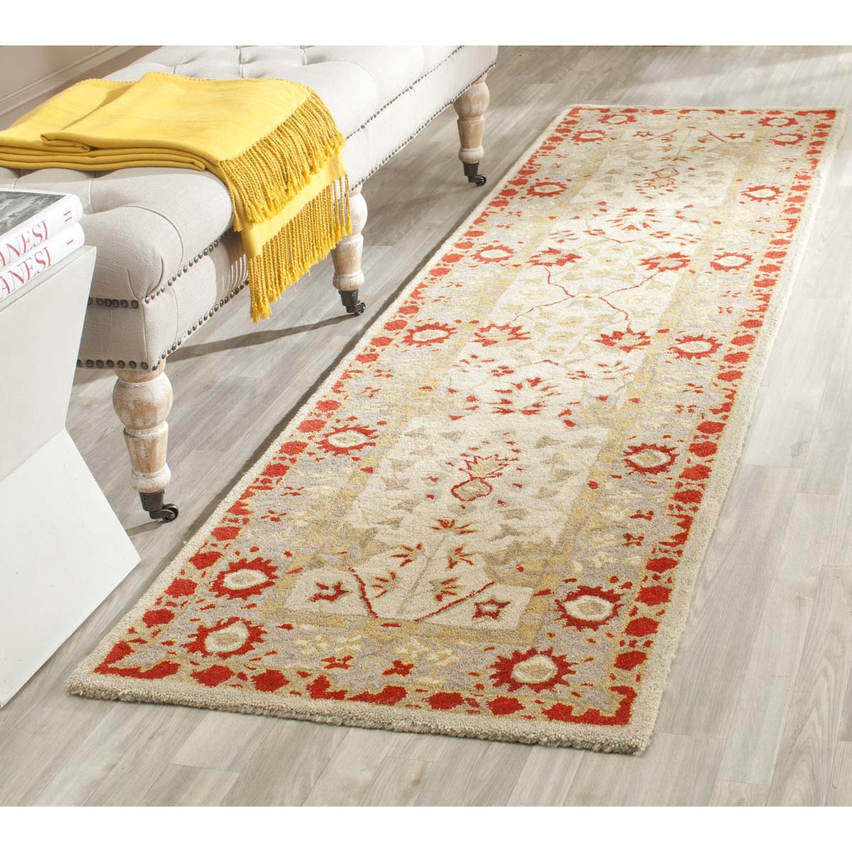 Safavieh Anatolia 89A Rug, AN589A - Ivory / Light Green