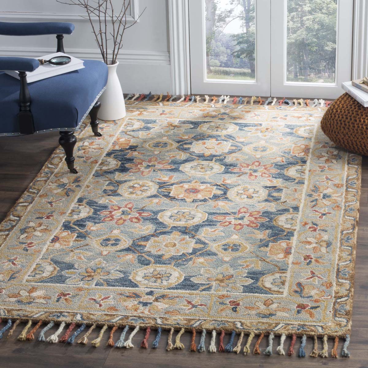 Safavieh Aspen 110 Rug, APN110 - Grey / Navy