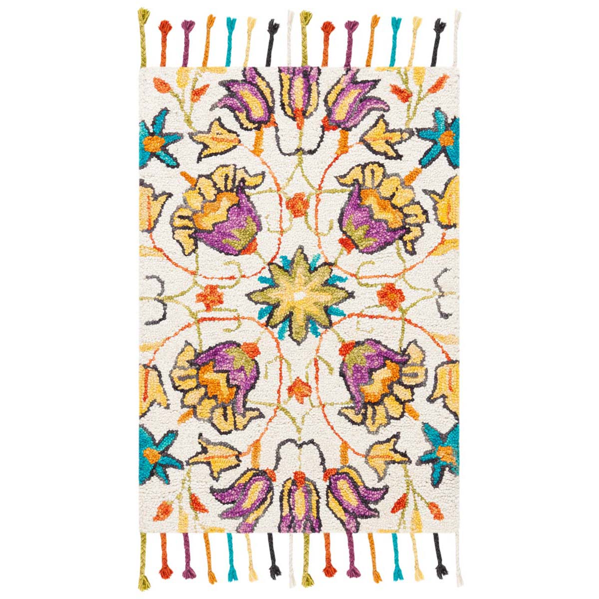 Safavieh Aspen 115 Rug, APN115 - Ivory / Purple