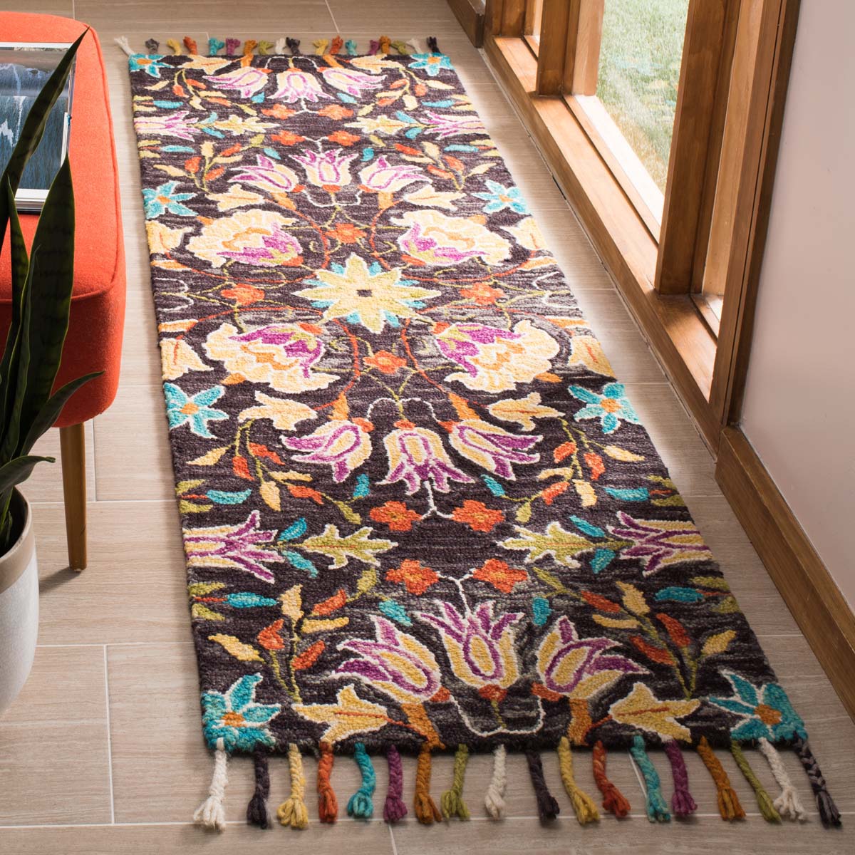 Safavieh Aspen 115 Rug, APN115 - Black / Purple