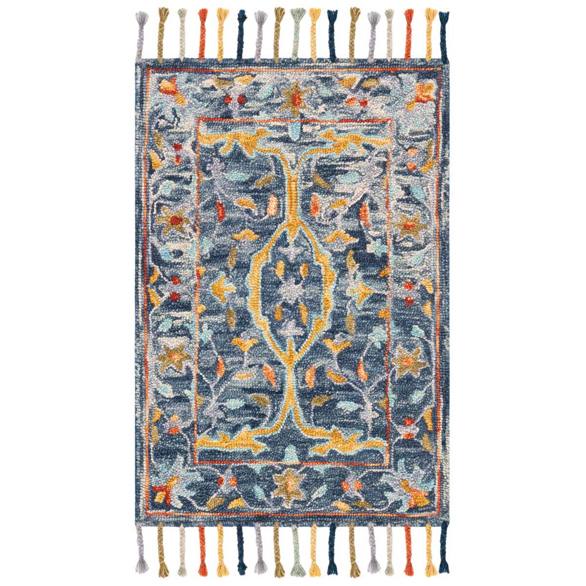 Safavieh Aspen 116 Rug, APN116 - Blue / Rust