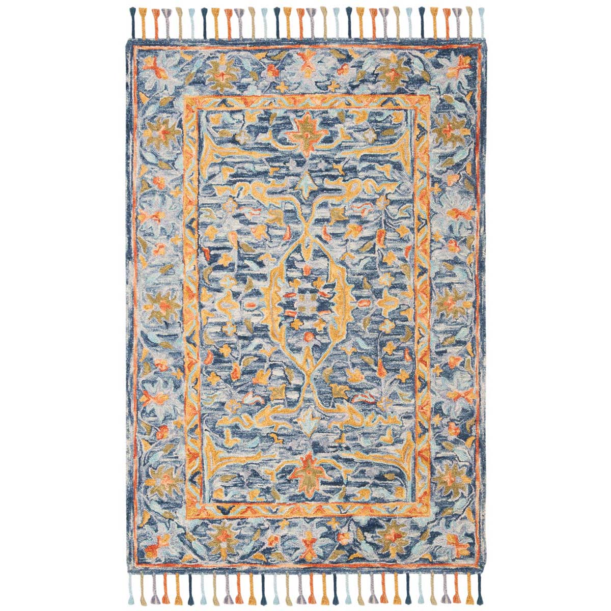 Safavieh Aspen 116 Rug, APN116 - Blue / Rust